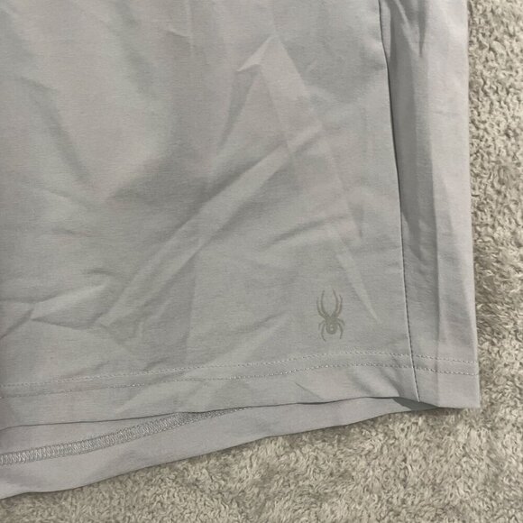 NEW Spyder Active Mens XXL Light Gray Athletic Shorts With 4-Way Stretch - Picture 9 of 10